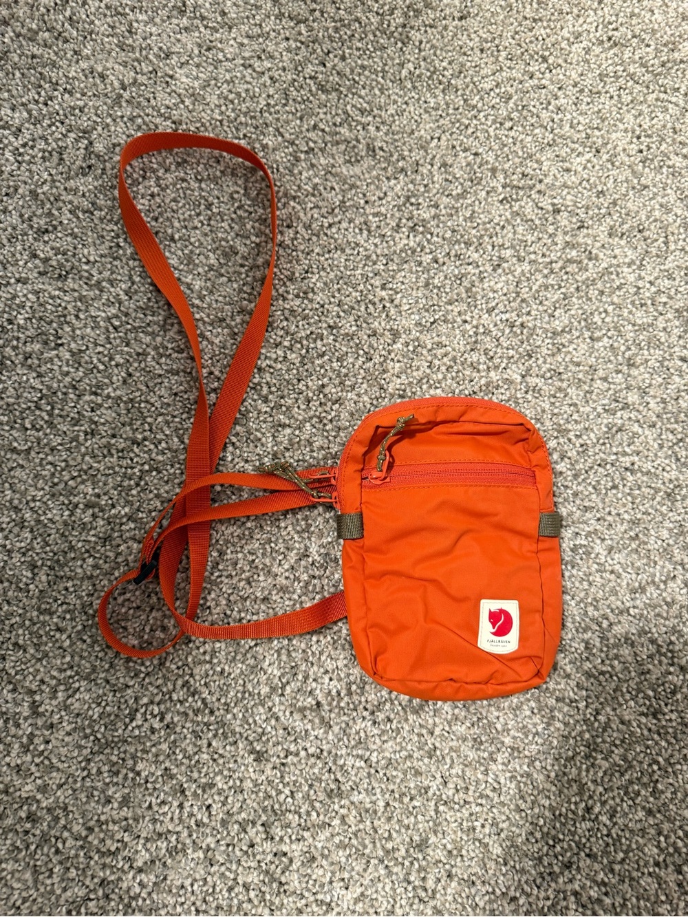 Fjallraven Orange Mini Crossbody Pouch